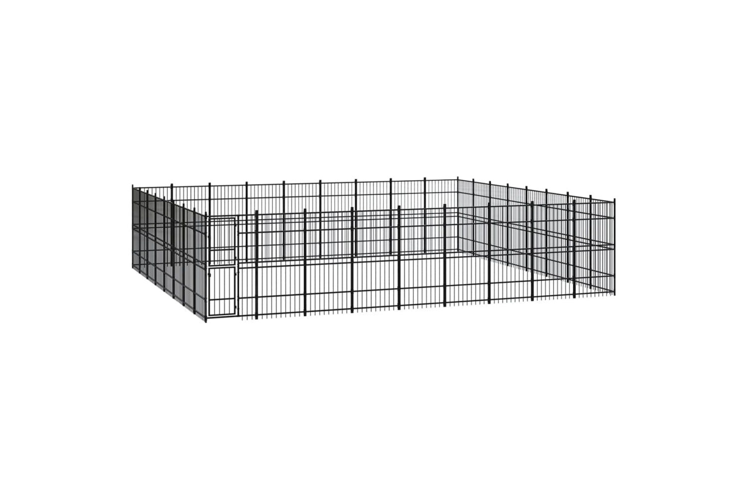Vidaxl 3098005 Outdoor Dog Kennel Steel 66.36 M2