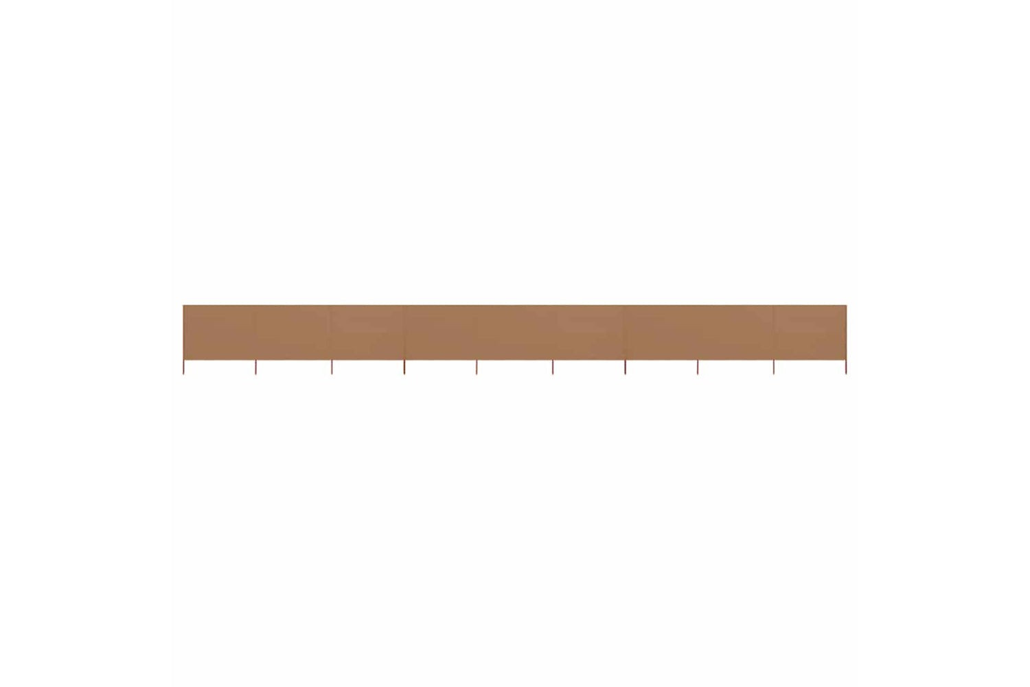 vidaXL 47195 9-panel Wind Screen Fabric 1200x120cm Taupe