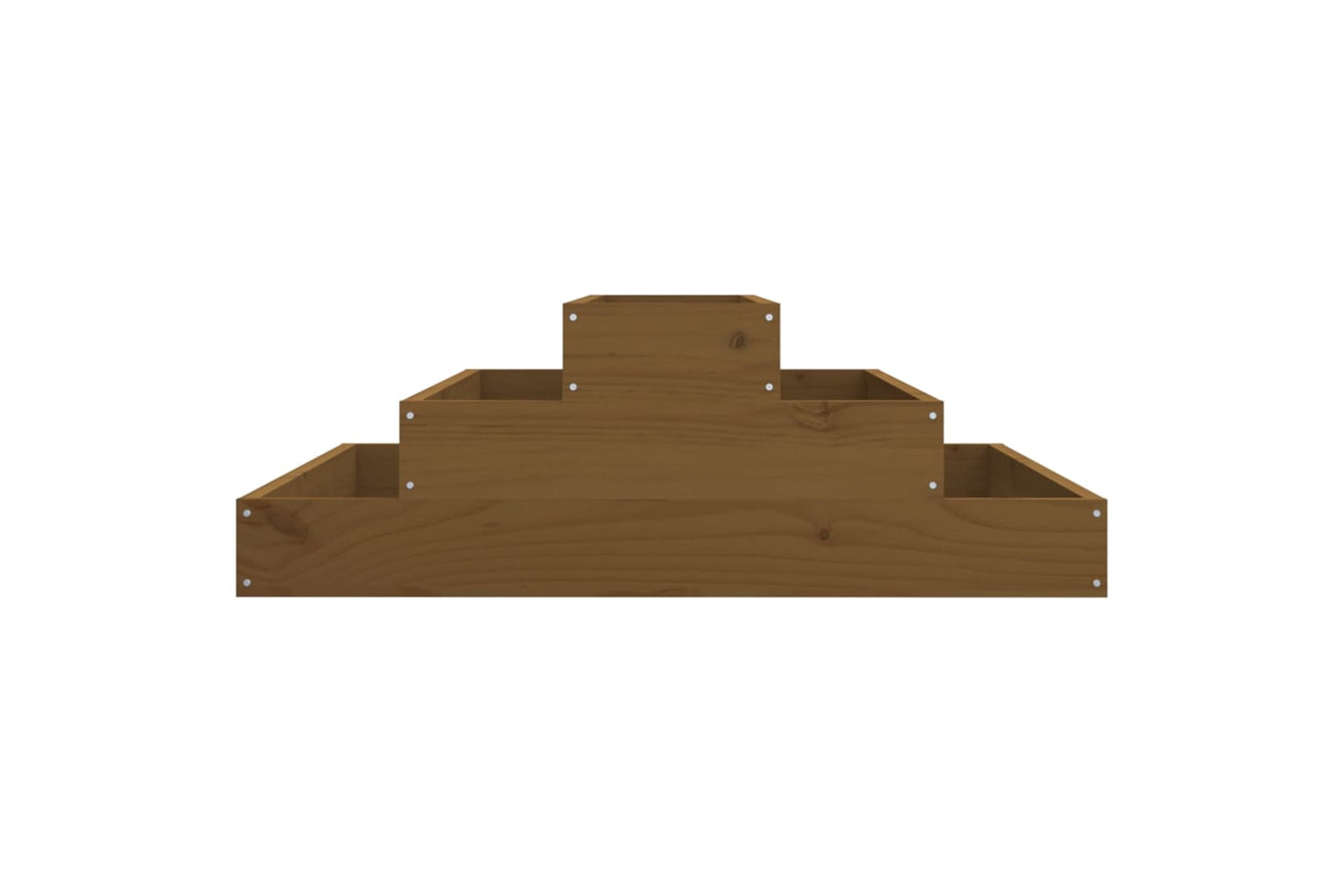 vidaXL 823895 Planter Honey Brown 80x80x27cm Solid Wood Pine-4
