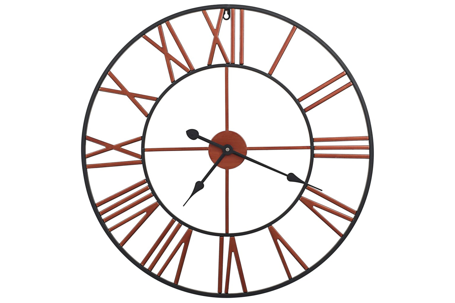 Vidaxl 283864 Metal Wall Clock 58 cm | Red