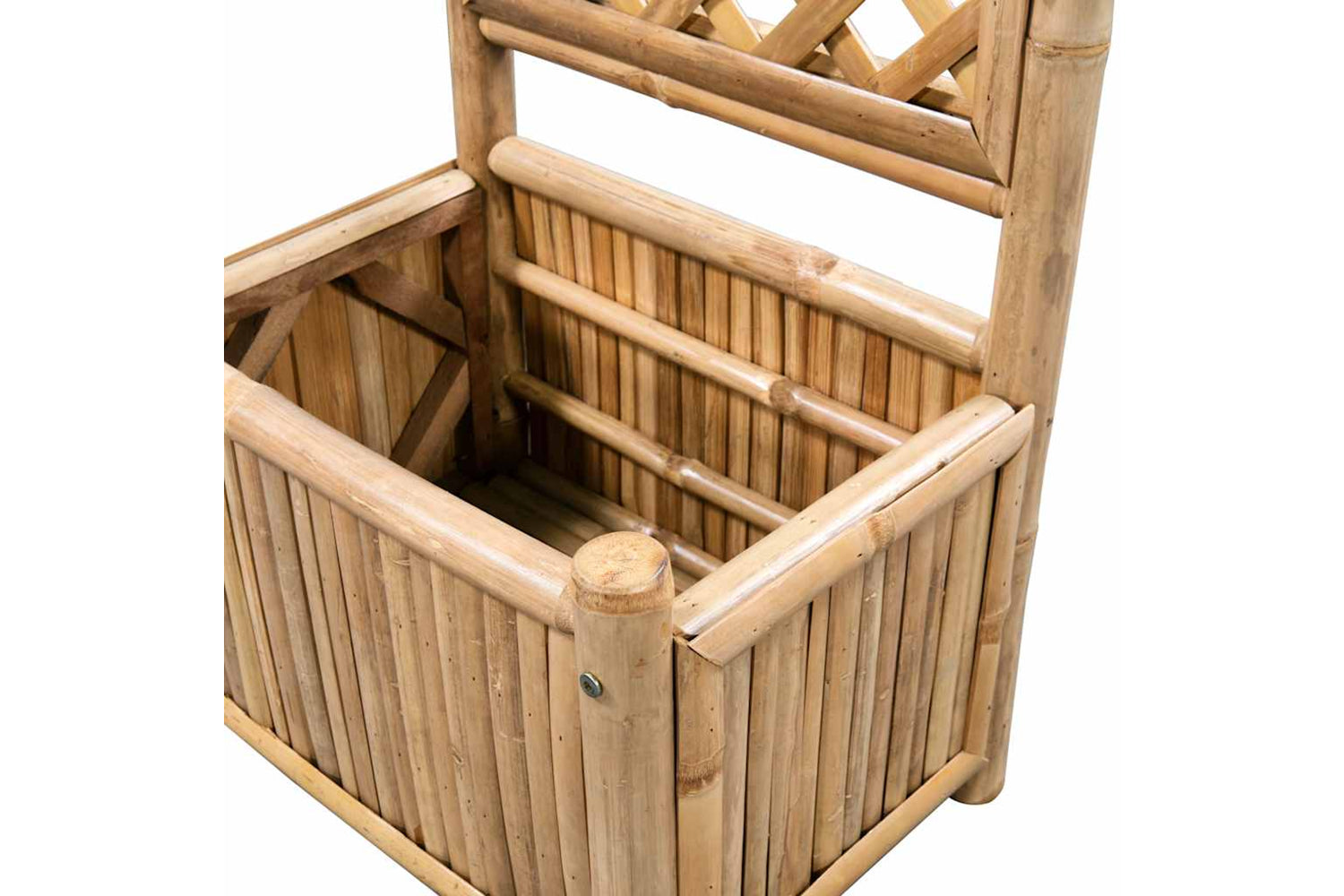 vidaXL 43713 Garden Raised Bed With Trellis Bamboo 40cm-4