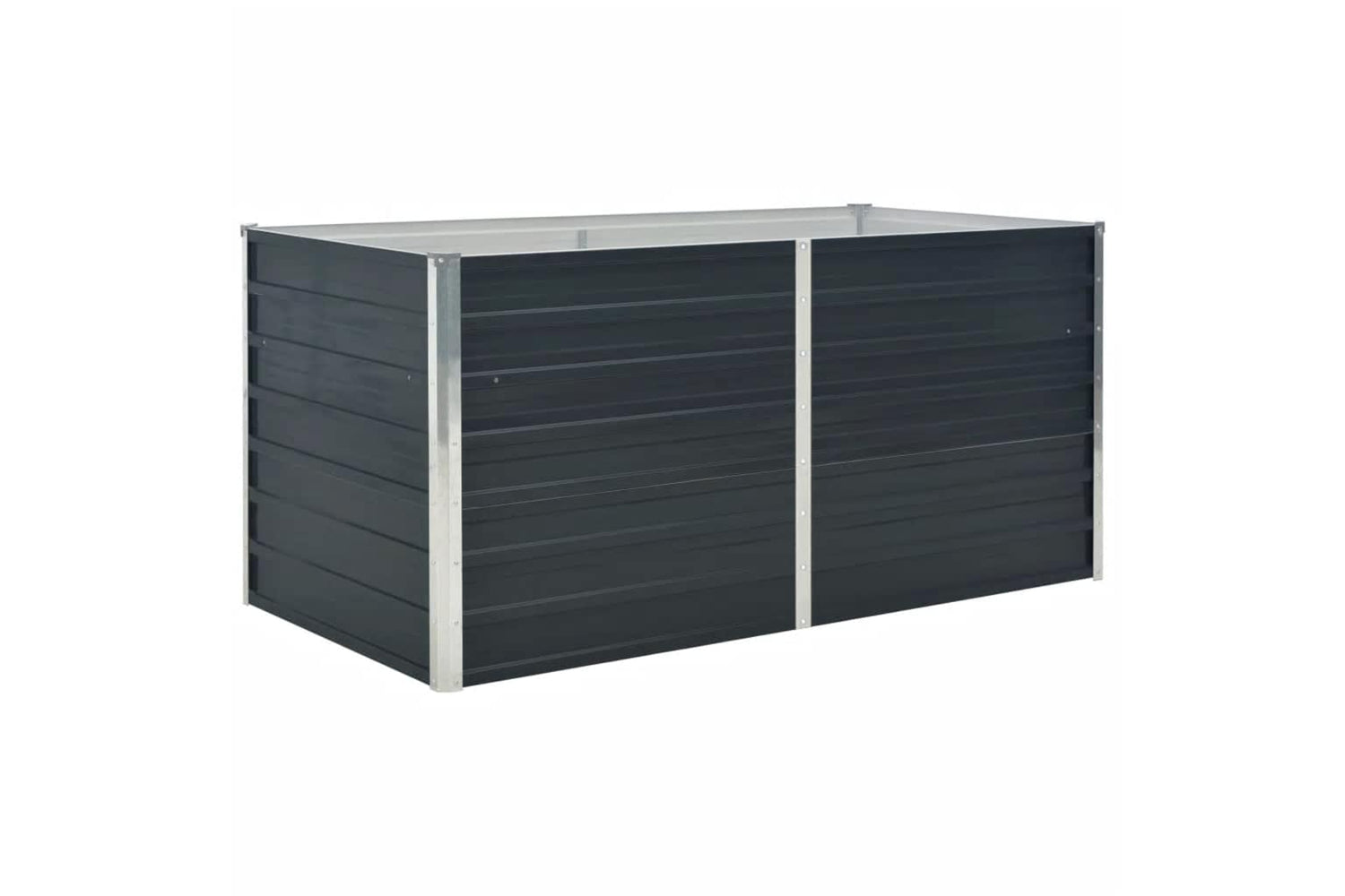 vidaXL 45722 Raised Garden Bed Anthracite 160x80x77cm Galvanised Steel