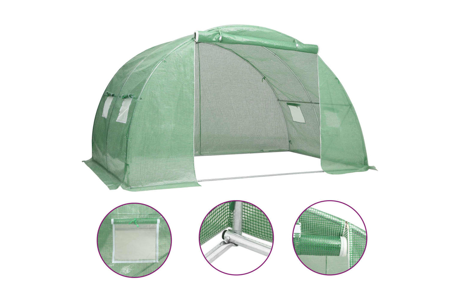 vidaXL 48159 Greenhouse 8 mÂ² 2x4x2 M