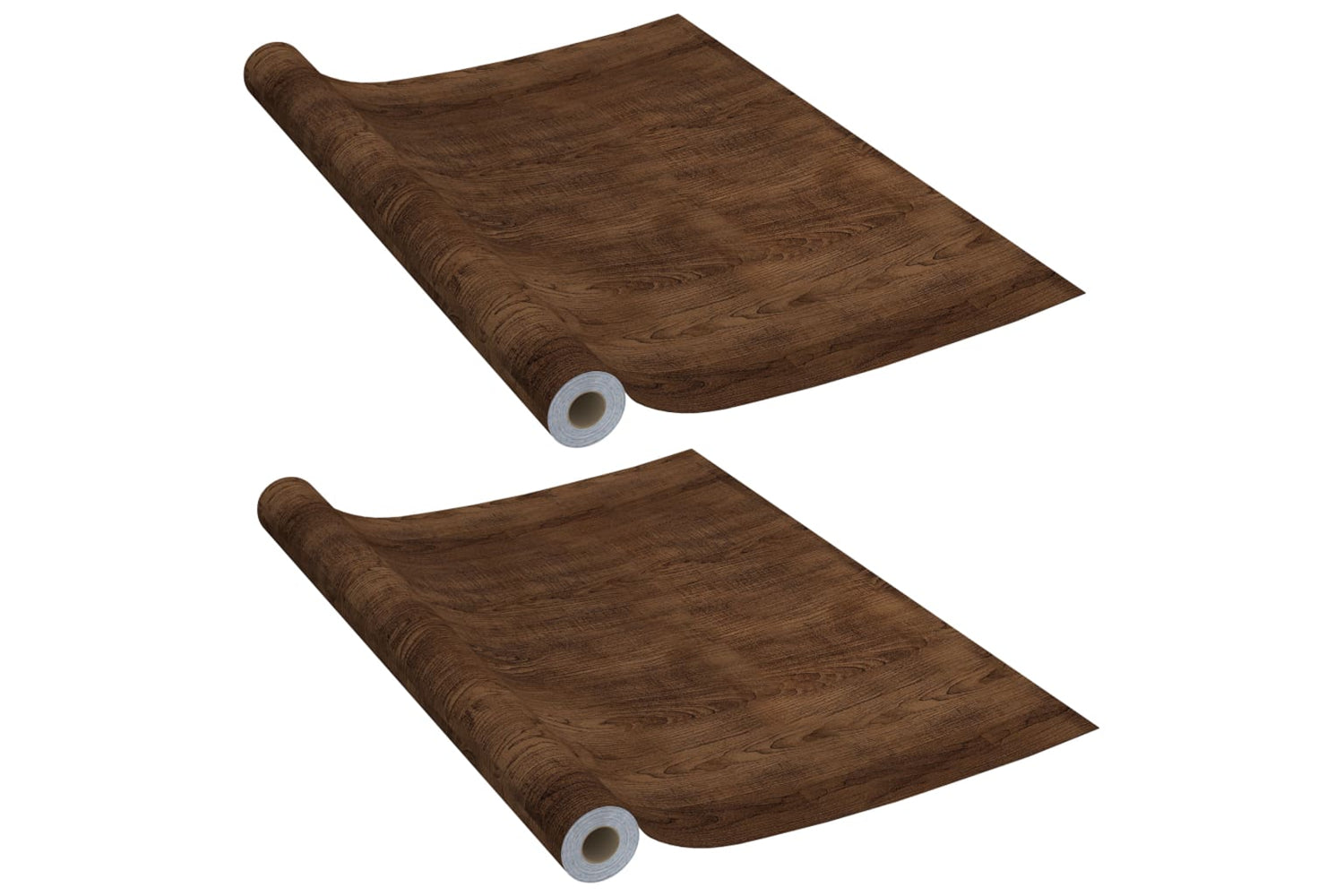 vidaXL 146112 Self-adhesive Door Films 2 Pcs Dark Oak 210x90cm Pvc