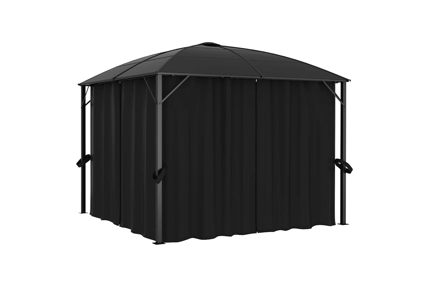 vidaXL 48600 Gazebo With Curtains 300x300x265cm Anthracite