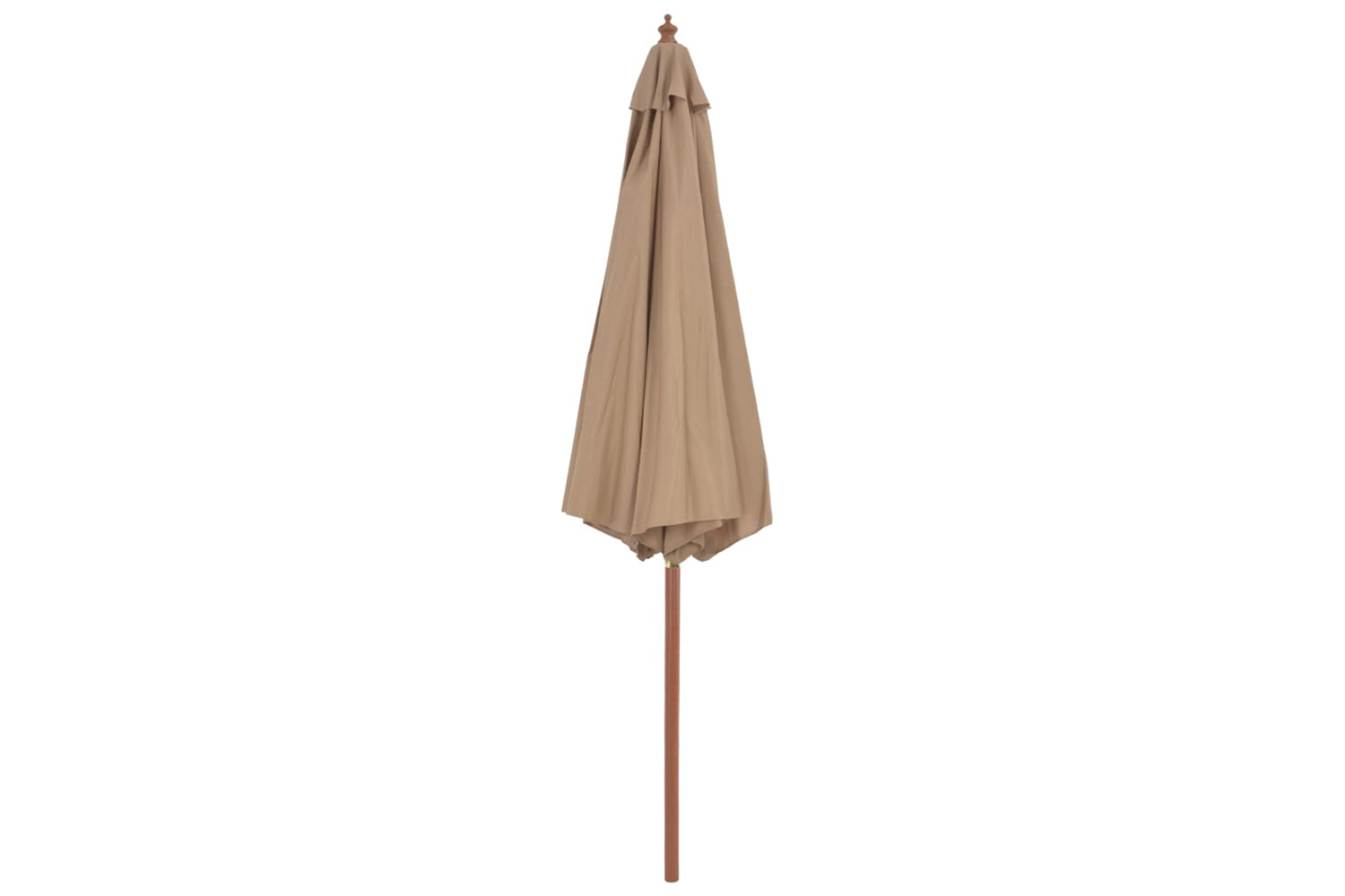 vidaXL 44496 Outdoor Parasol With Wooden Pole 300cm Taupe-3