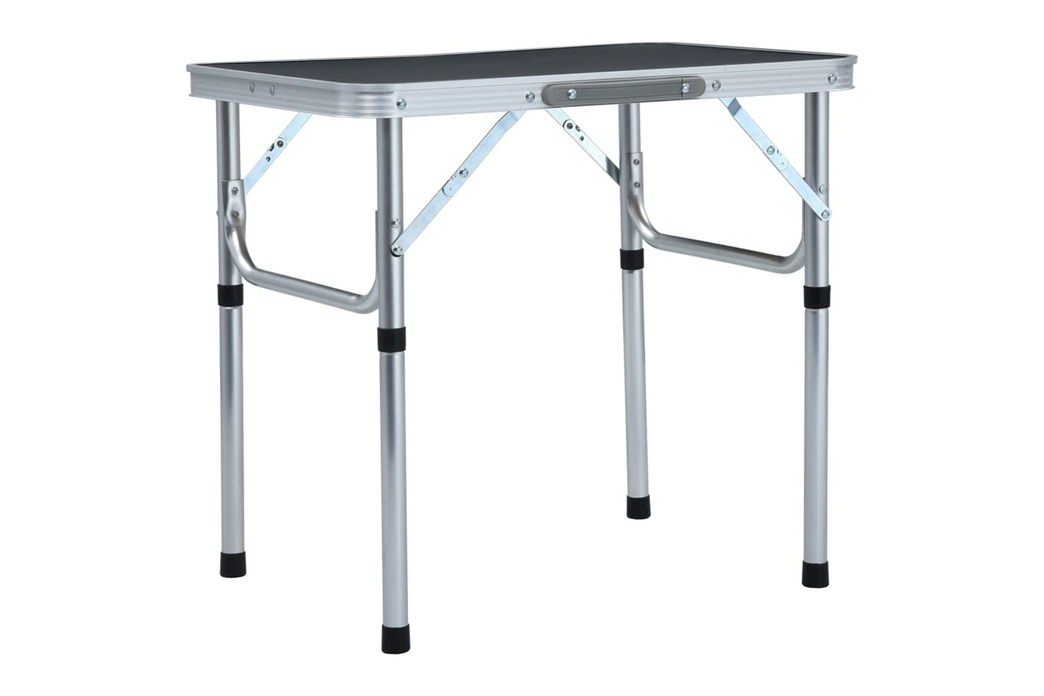 vidaXL 48180 Folding Camping Table Grey Aluminium 60x45cm-2