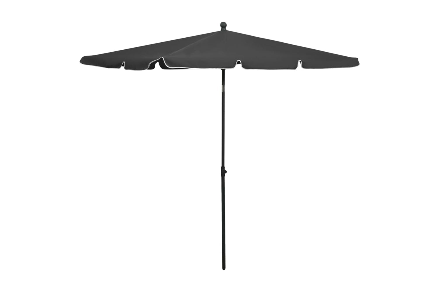 vidaXL 315545 Garden Parasol With Pole 210x140cm Anthracite