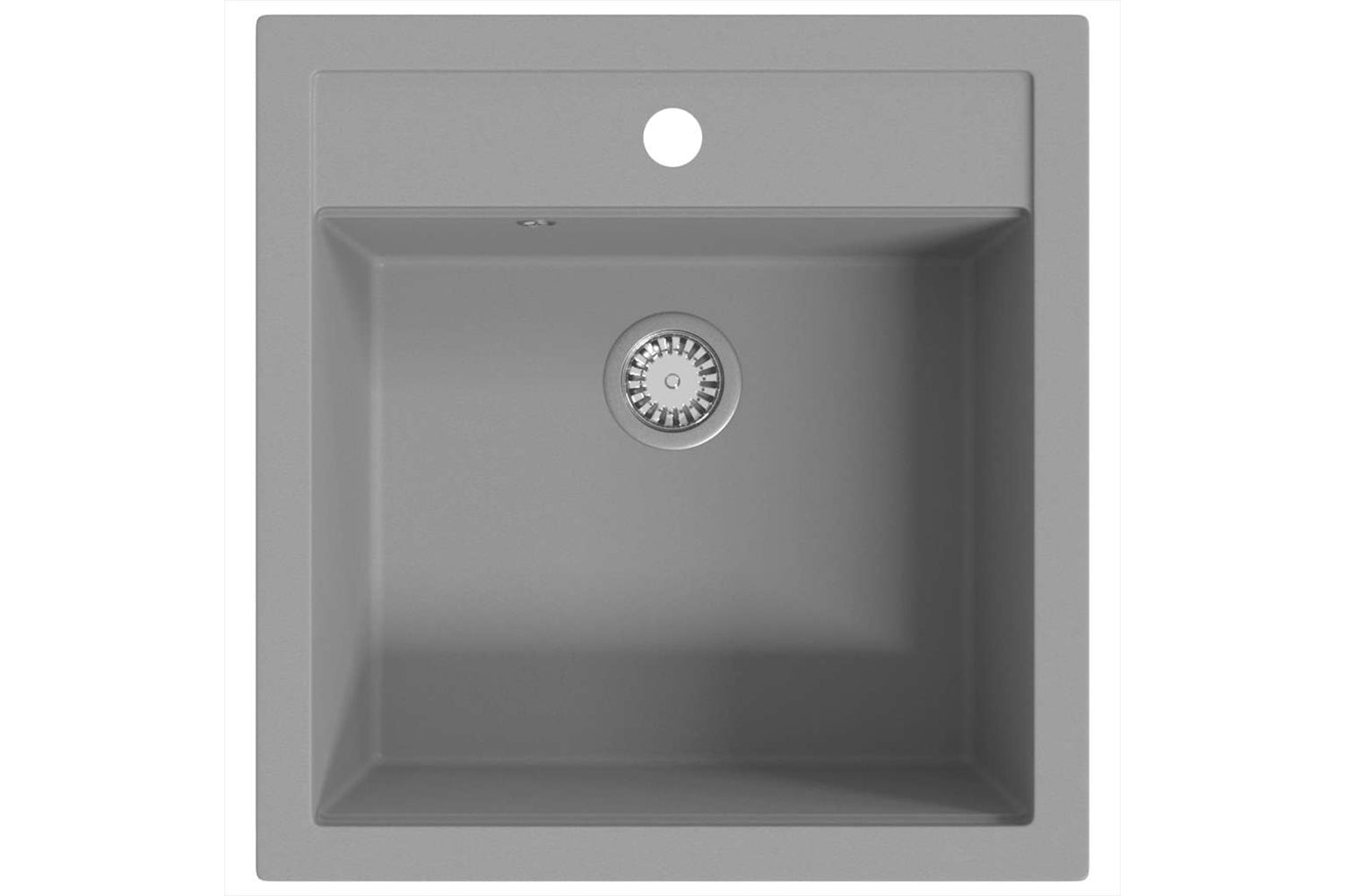 Vidaxl Granite Kitchen Sink Single Basin Grey