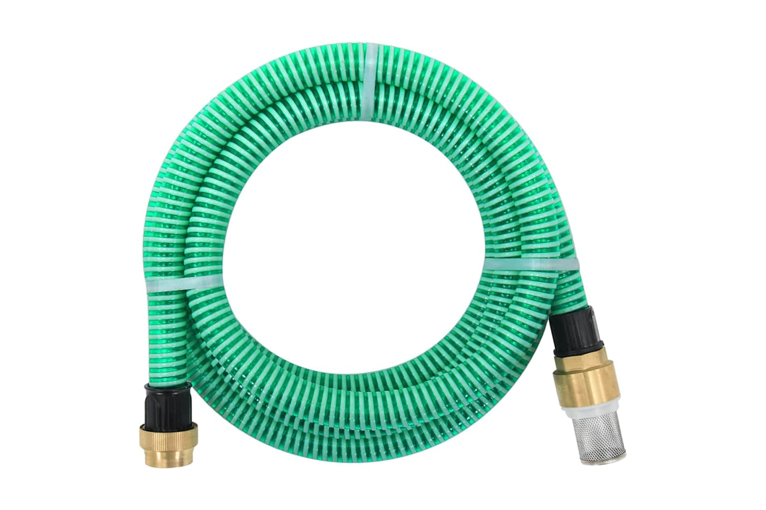 vidaXL 151038 Suction Hose With Brass Connectors 3 M 25mm Green