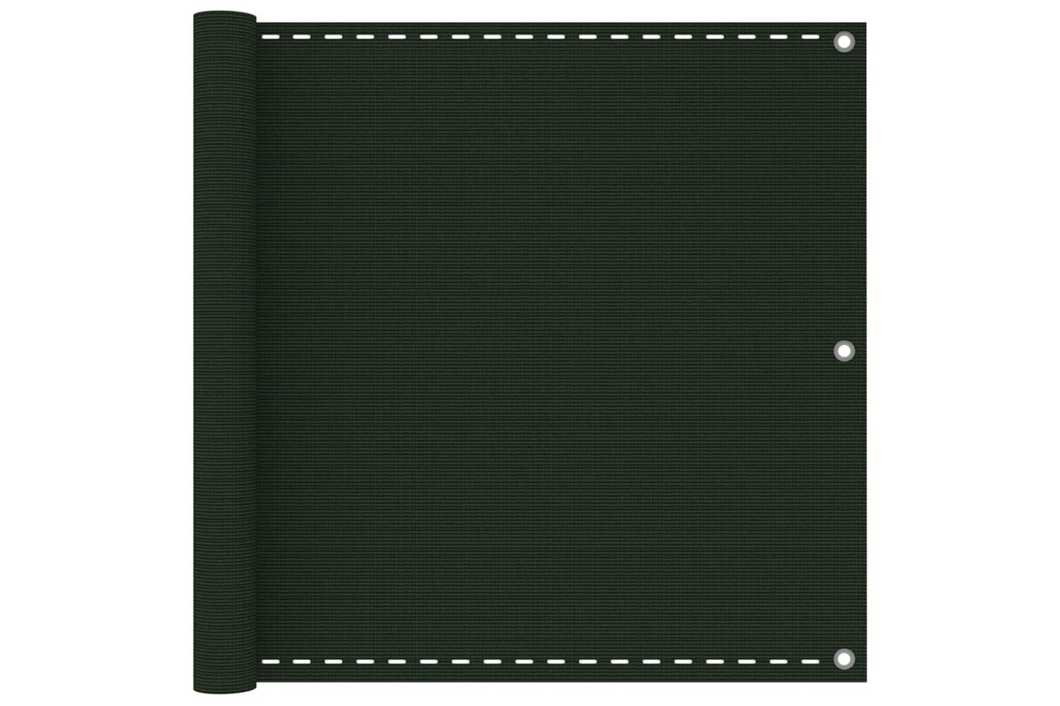 vidaXL 310974 Balcony Screen Dark Green 90x500cm Hdpe