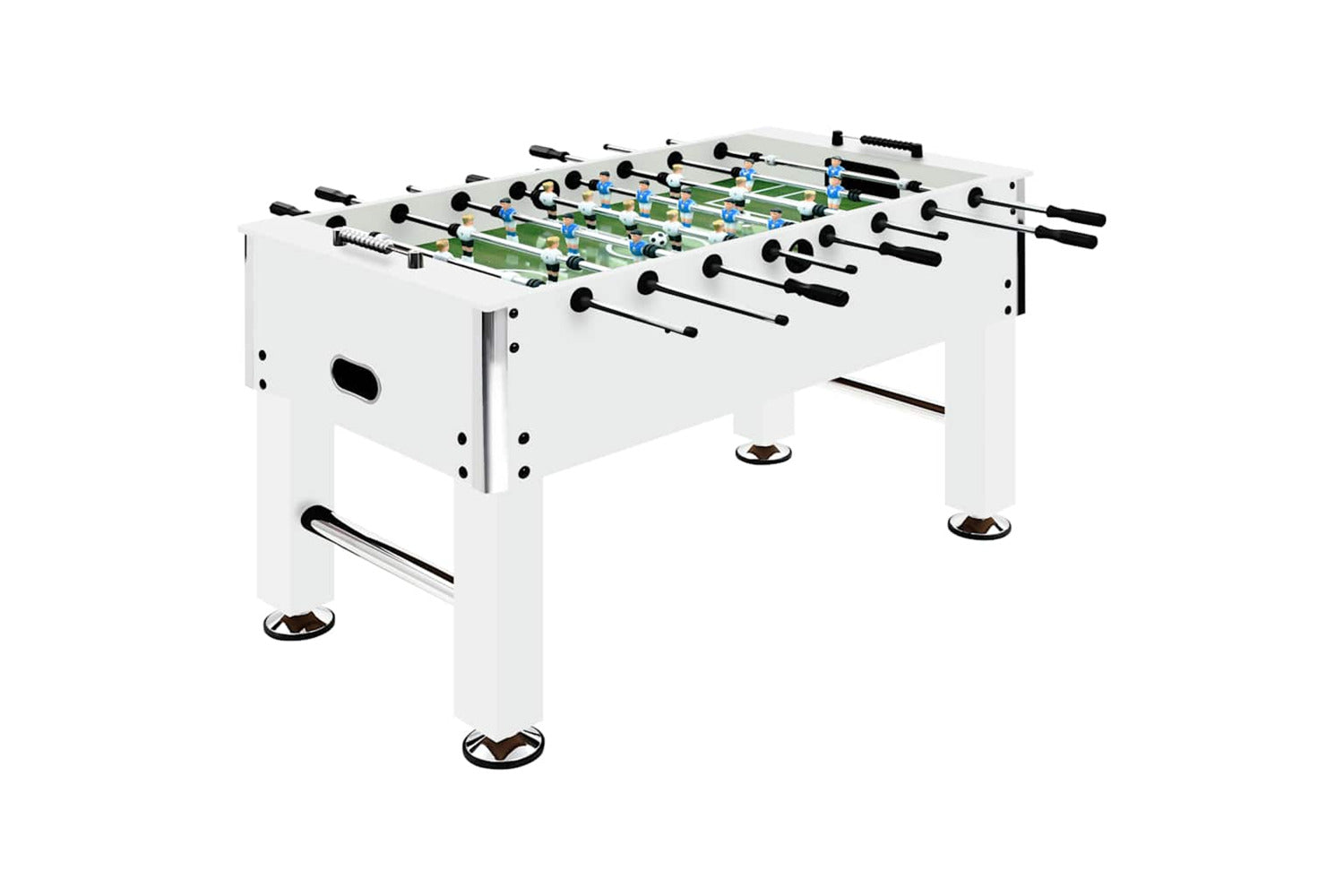 Vidaxl Football Table Steel 60 Kg 140x74.5x87.5 Cm White-2