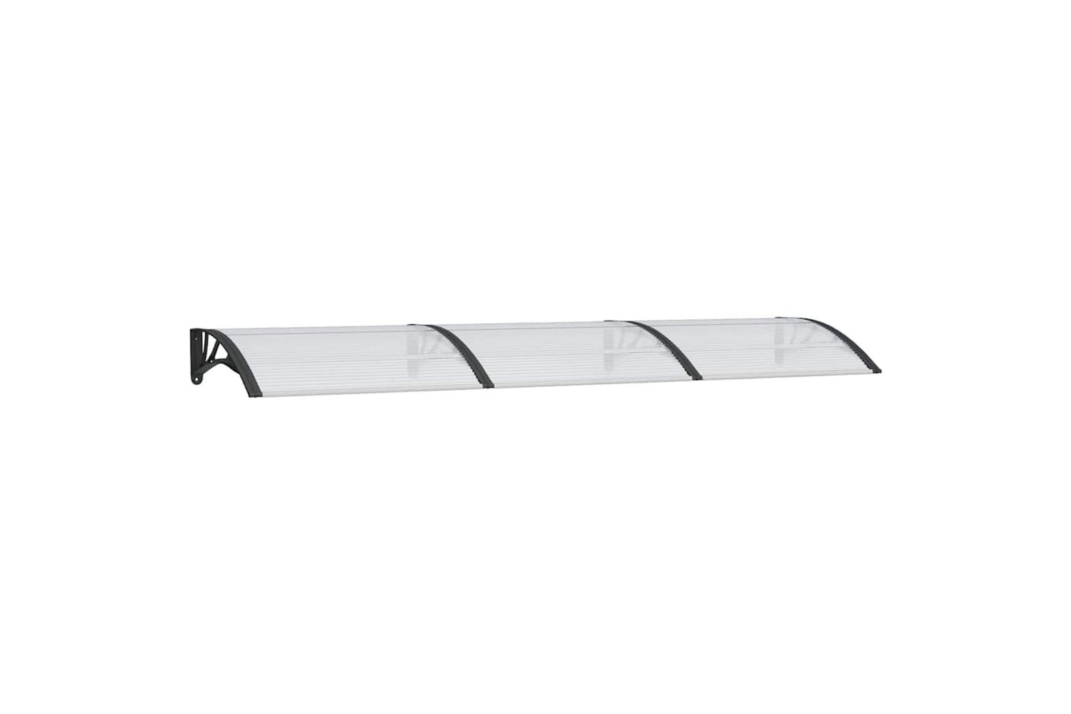 vidaXL 153578 Door Canopy Black And Transparent 300x80cm Polycarbonate
