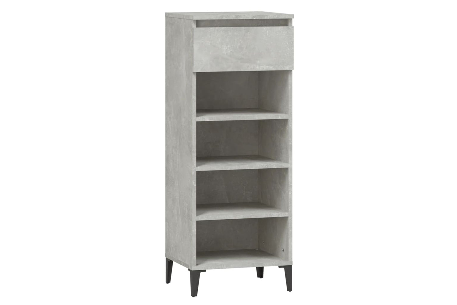 vidaXL 819784 Shoe Rack Concrete Grey 40x36x105cm Engineered Wood