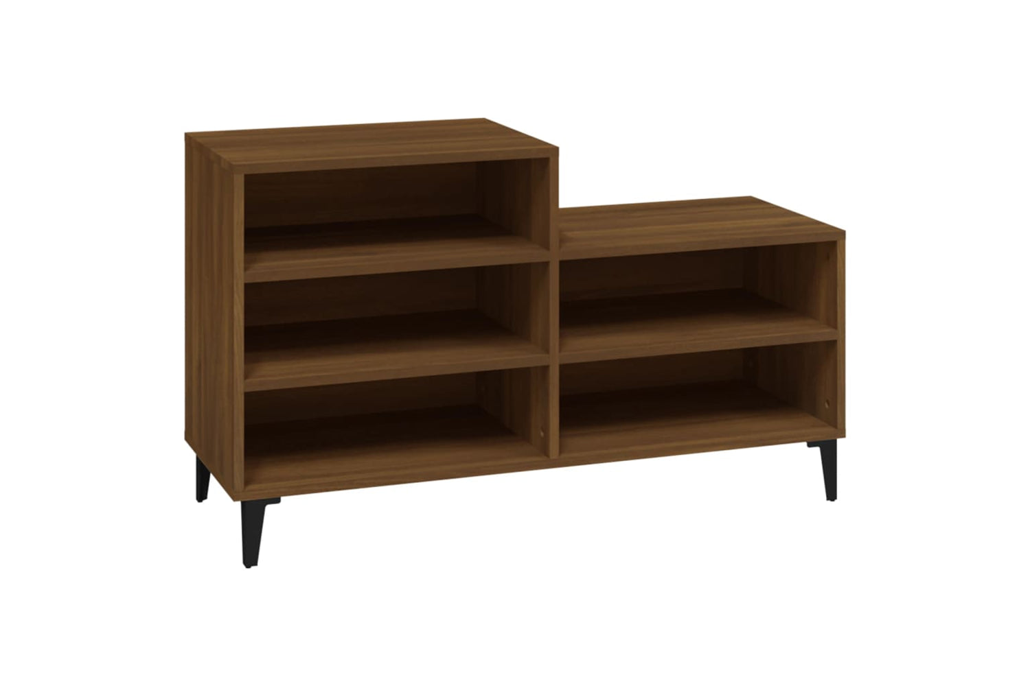 vidaXL 819739 Shoe Cabinet Brown Oak 102x36x60cm Engineered Wood