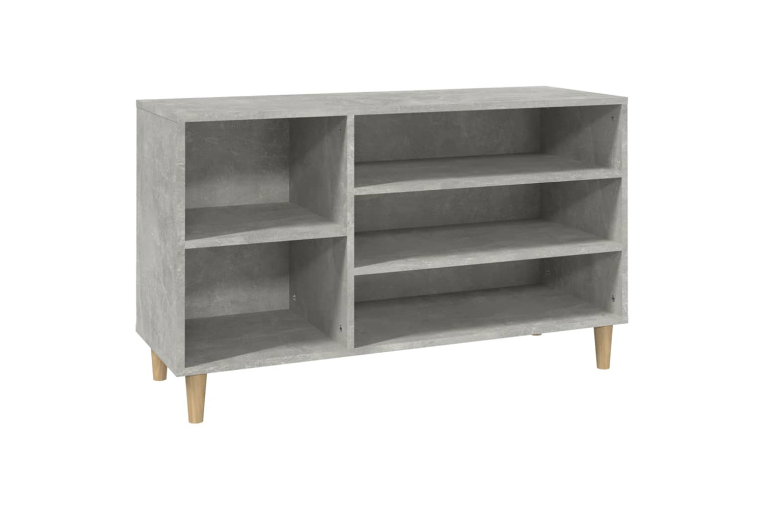 vidaXL 819744 Shoe Cabinet Concrete Grey 102x36x60cm Engineered Wood
