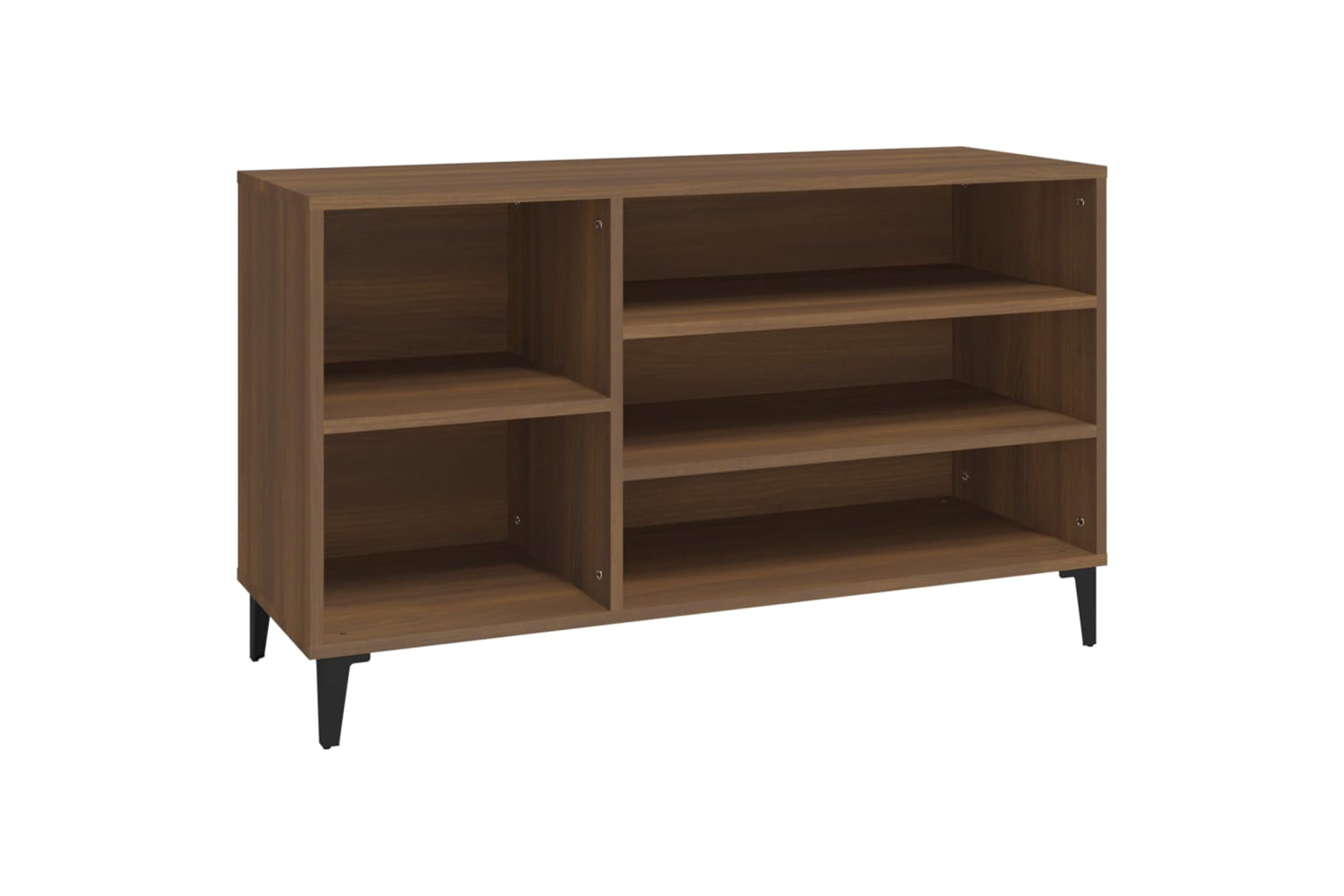 vidaXL 819755 Shoe Cabinet Brown Oak 102x36x60cm Engineered Wood
