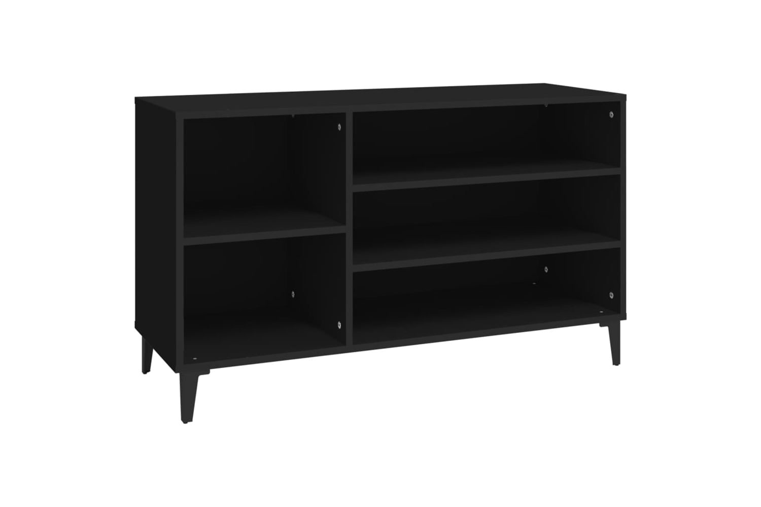 vidaXL 819749 Shoe Cabinet Black 102x36x60cm Engineered Wood
