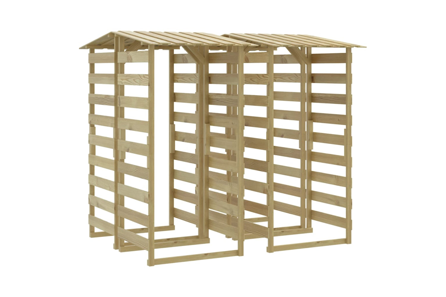 vidaXL 3096650 Pergolas With Roofs 4 Pcs 100x90x200cm Impregnated Pinewood