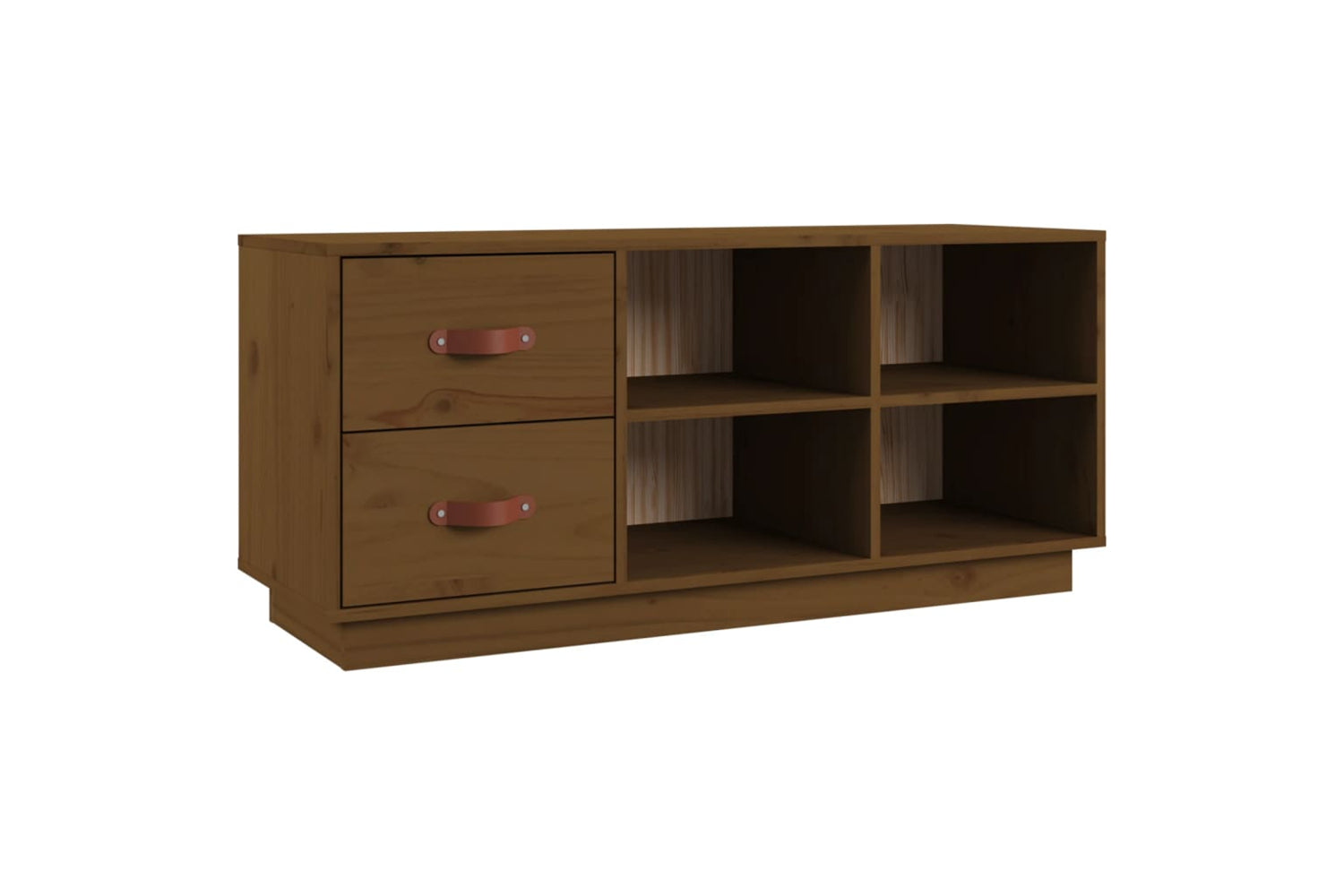 vidaXL 820180 Shoe Bench Honey Brown 100x34x45cm Solid Wood Pine