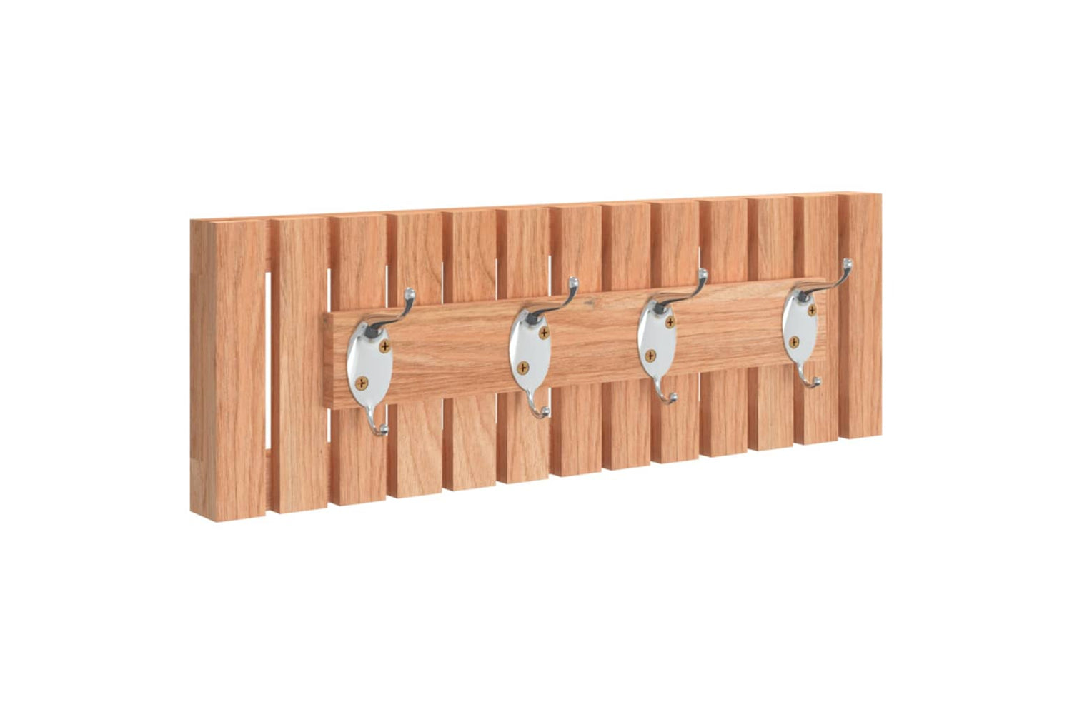 vidaXL 350371 Wall Hanger 42x8.5x14cm Solid Wood Walnut