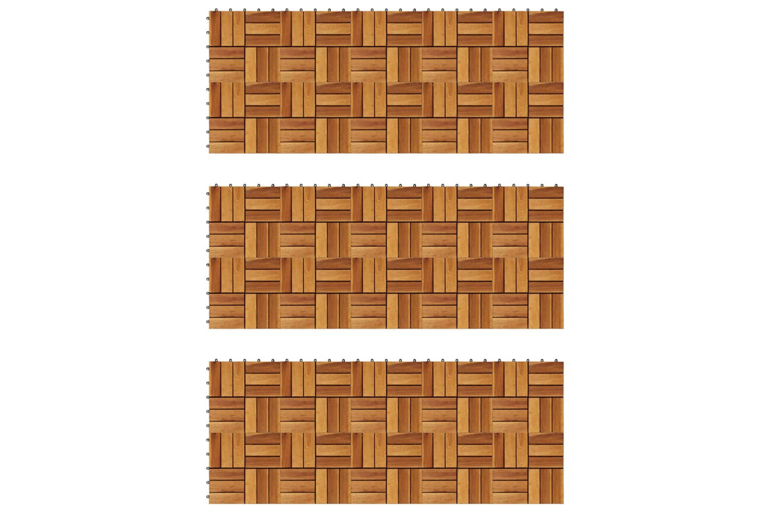 vidaXL 271793 Decking Tiles 30 X 30cm Acacia S-2