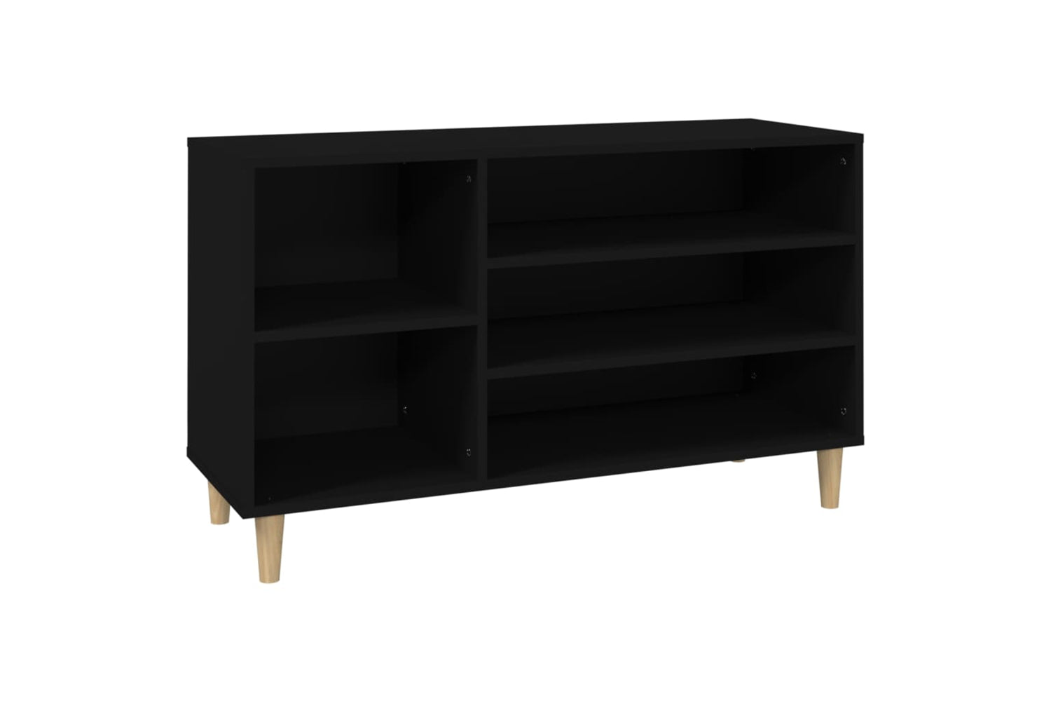 vidaXL 819741 Shoe Cabinet Black 102x36x60cm Engineered Wood