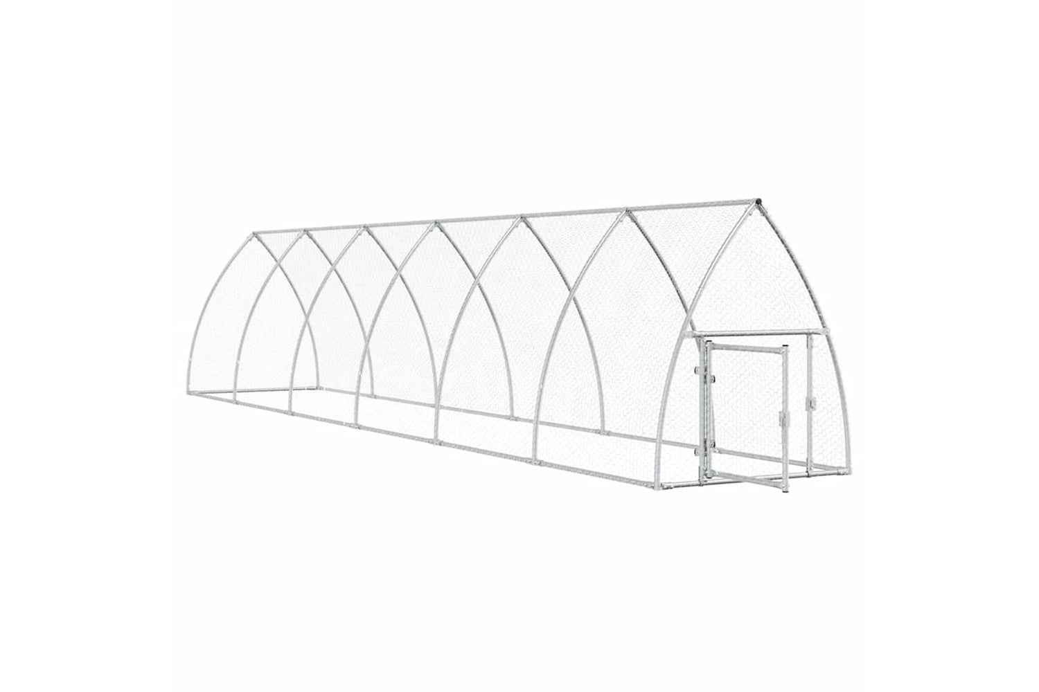 Vidaxl Chicken Cage Silver 600x105x120 Cm Galvanised Steel-2