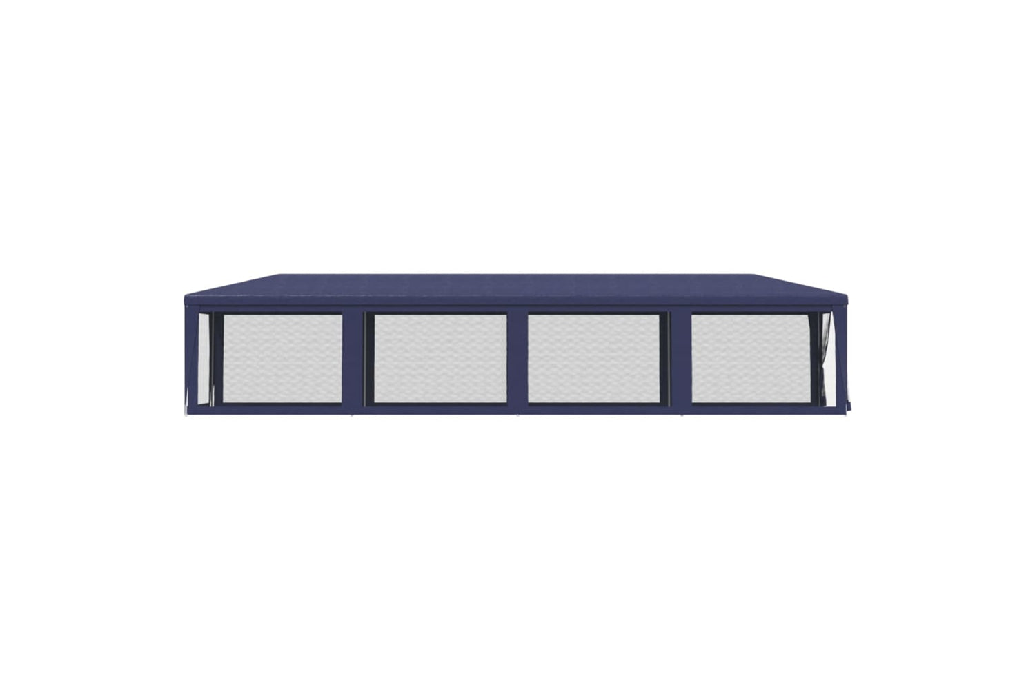Vidaxl 319247 Party Tent With 10 Mesh Sidewalls Blue 3x12 M Hdpe-3