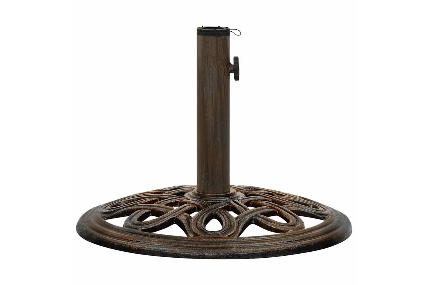 vidaXL 317767 Umbrella Base Bronze 40x40x32cm Cast Iron-3