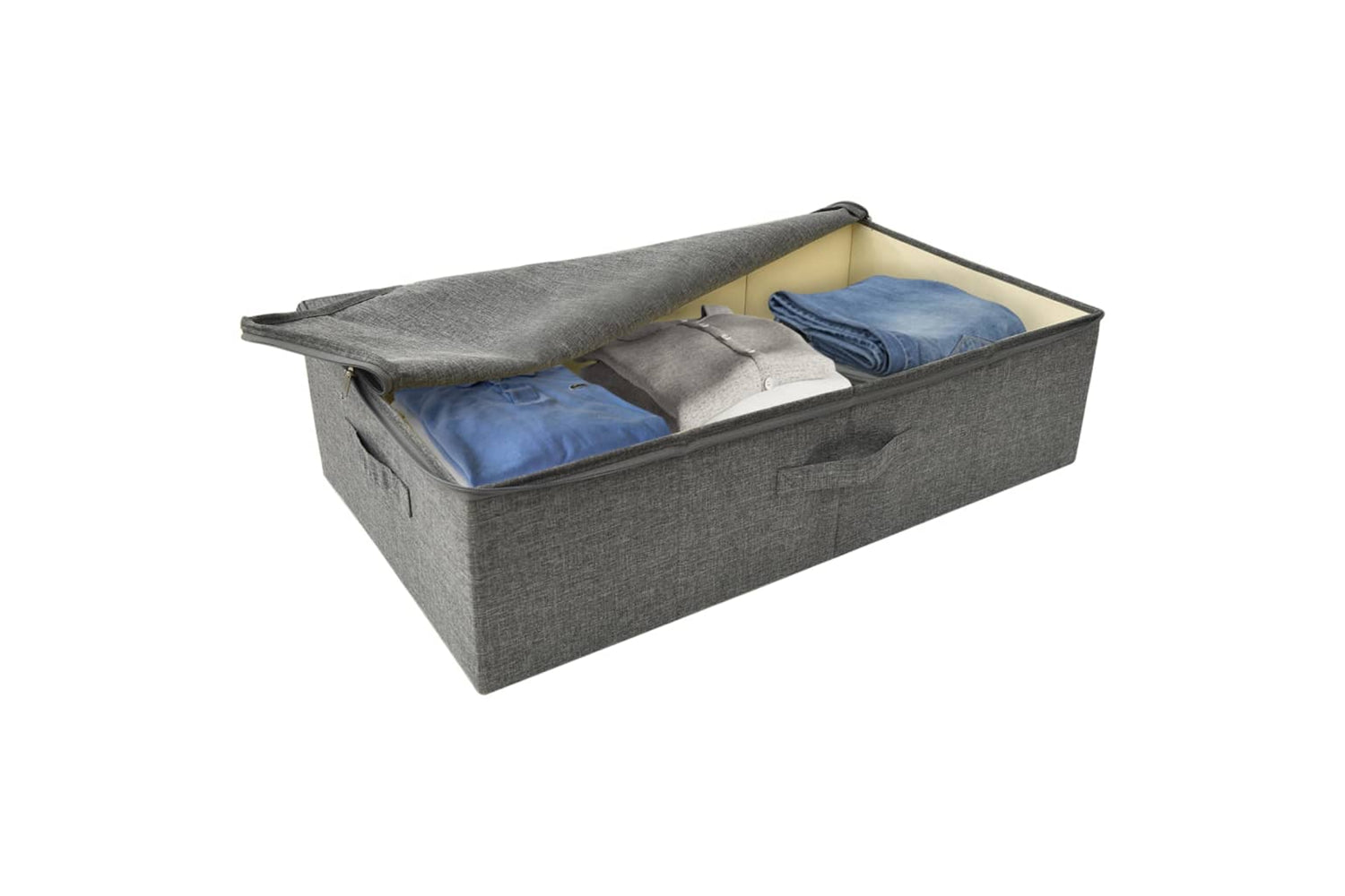 vidaXL 332903 Storage Box Fabric 70x40x18cm Anthracite-6