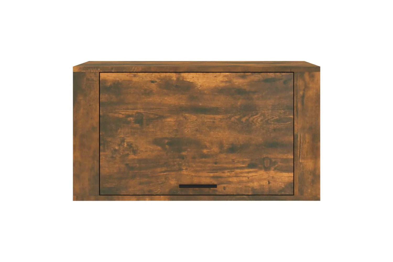 vidaXL 821017 Wall-mounted Shoe Cabinet Smoked Oak 70x35x38cm Solid Wood Pine-4