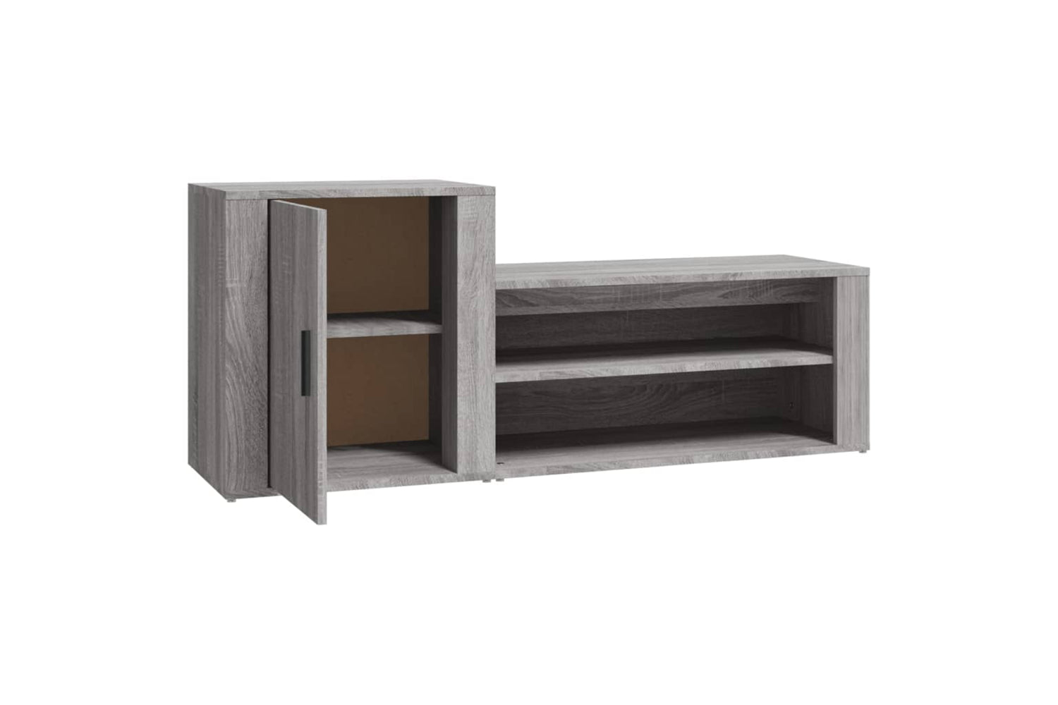 vidaXL 816750 Shoe Cabinet Grey Sonoma 130x35x54cm Engineered Wood-4