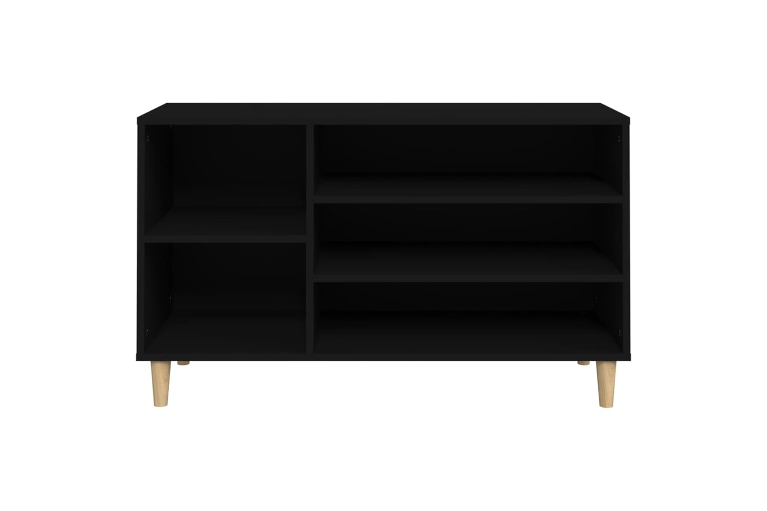 vidaXL 819741 Shoe Cabinet Black 102x36x60cm Engineered Wood-4