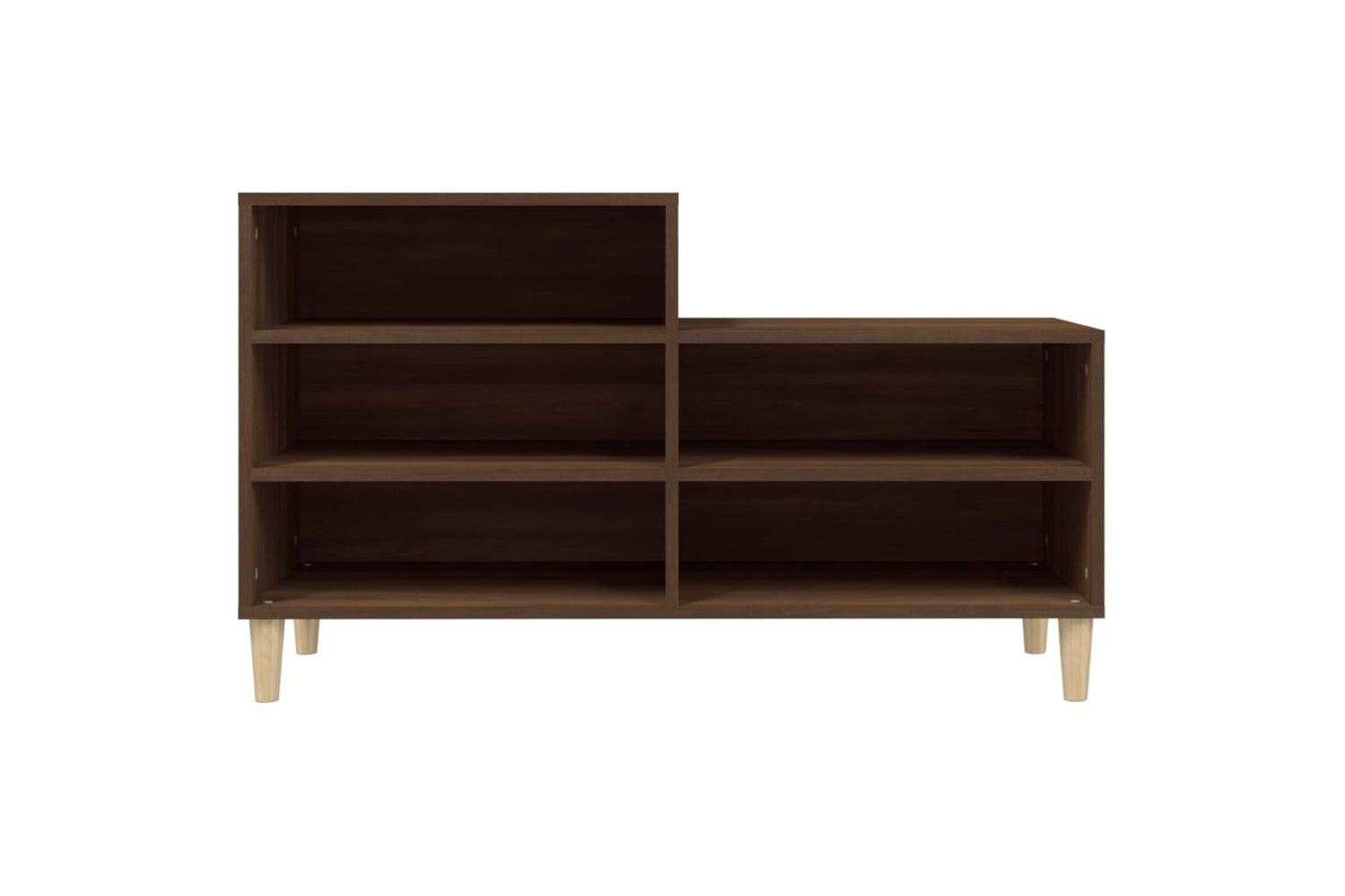 vidaXL 819731 Shoe Cabinet Brown Oak 102x36x60cm Engineered Wood-4
