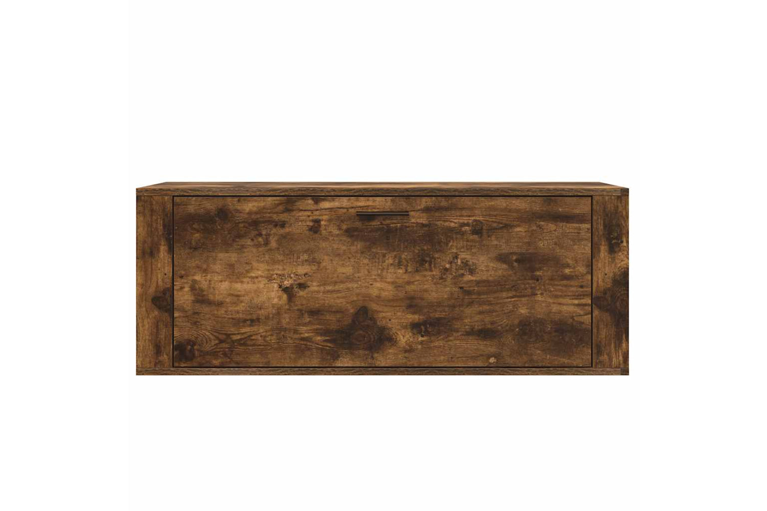 vidaXL 821025 Wall Shoe Cabinet Smoked Oak 100x35x38cm Engineered Wood-4