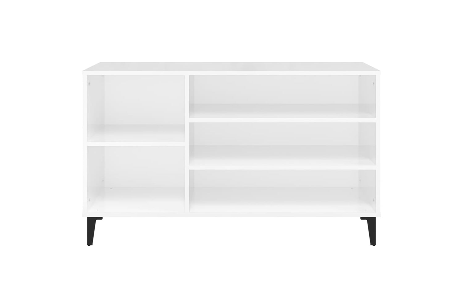 vidaXL 819750 Shoe Cabinet High Gloss White 102x36x60cm Engineered Wood-4