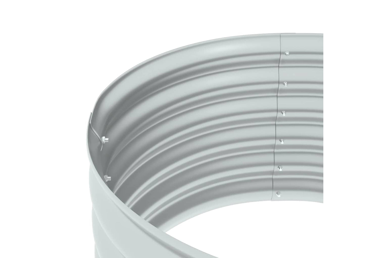 vidaXL 45520 Garden Raised Bed 80x80x44cm Galvanised Steel Silver-5