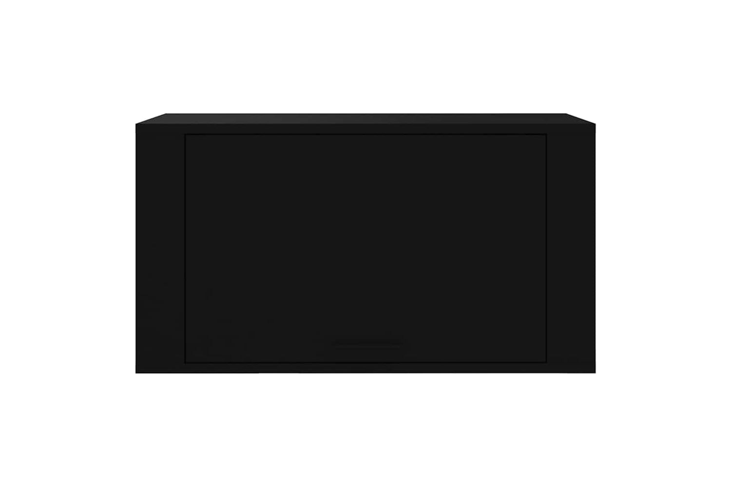vidaXL 821013 Wall-mounted Shoe Cabinet Black 70x35x38cm Engineered Wood-4