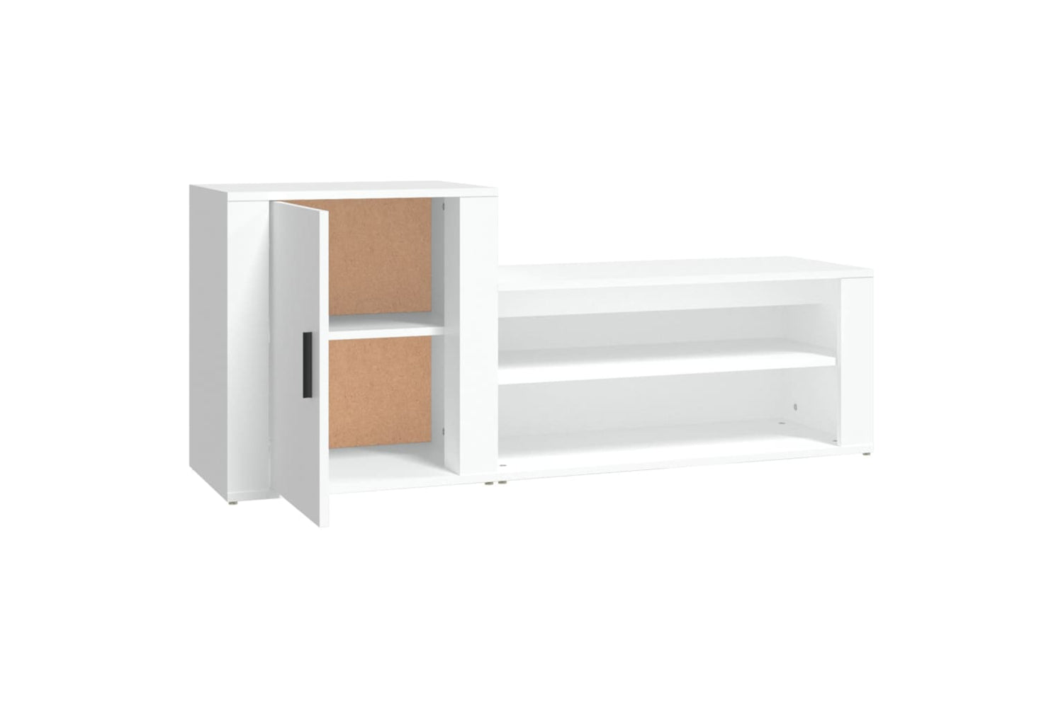 vidaXL 816744 Shoe Cabinet White 130x35x54cm Engineered Wood-5