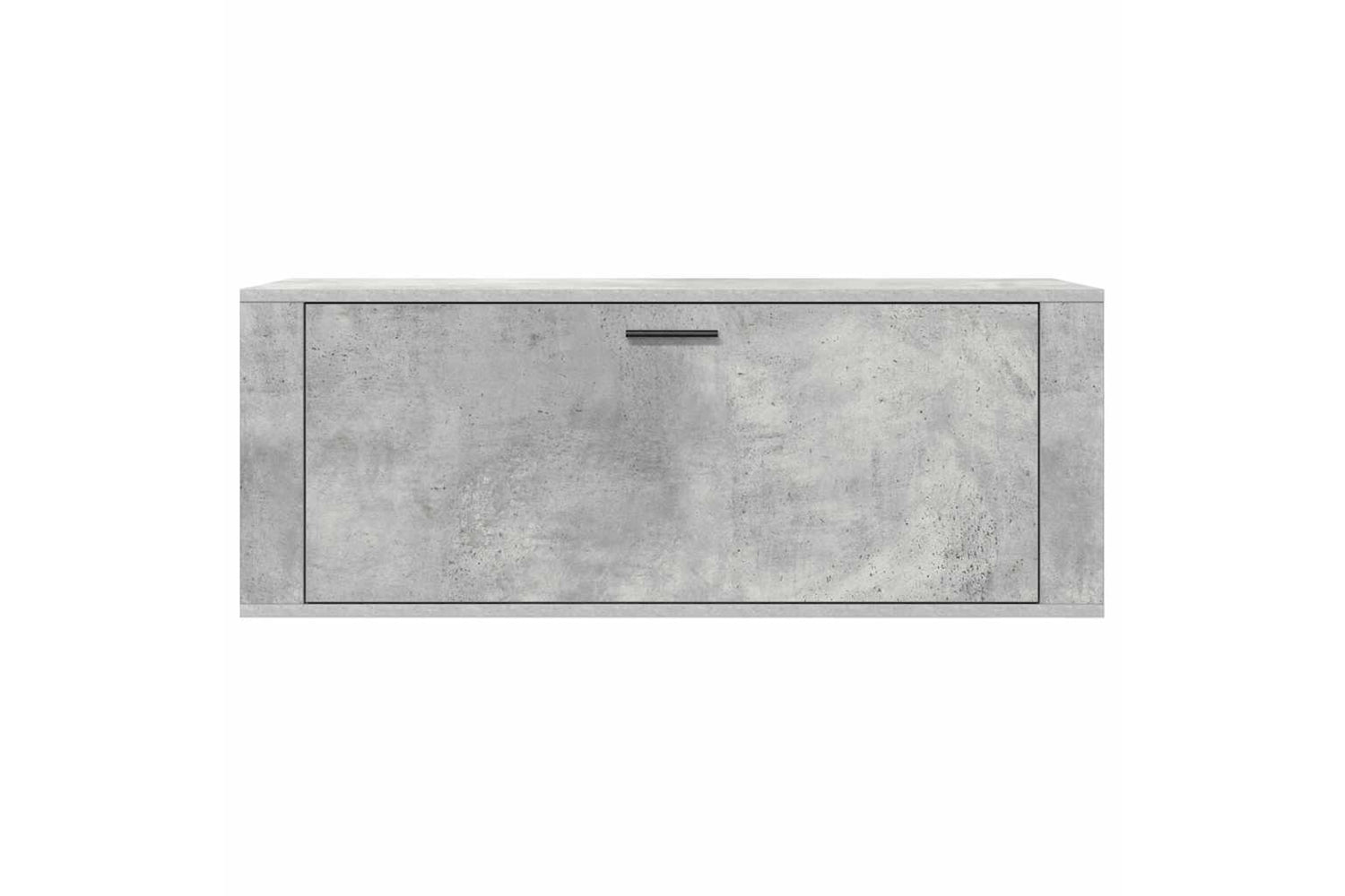 vidaXL 821024 Wall Shoe Cabinet Concrete Grey 100x35x38cm Engineered Wood-4