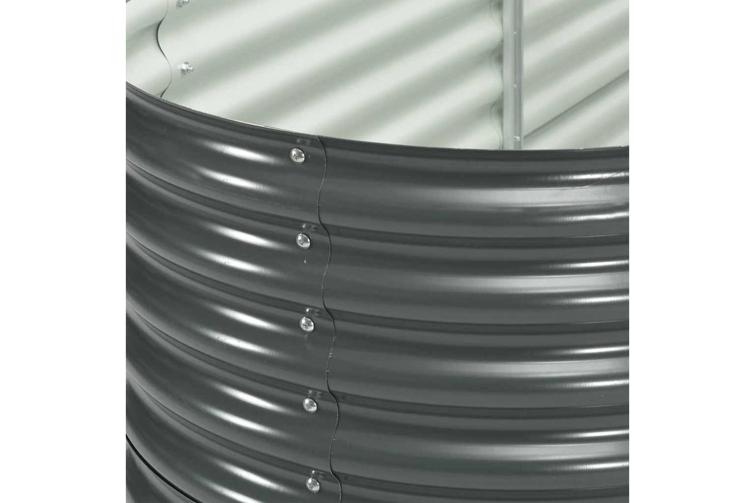 vidaXL Garden Raised Bed 240x80x81cm Galvanised Steel Grey-8