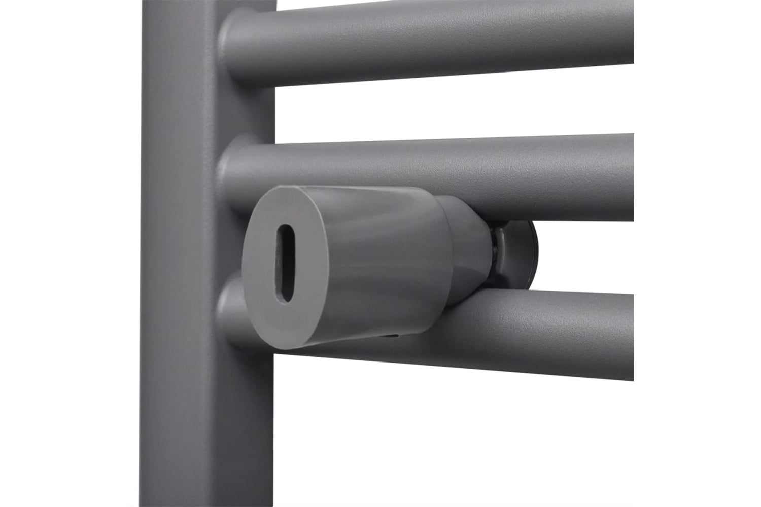 Vidaxl 141892 Grey Bathroom Central Heating Towel Rail Radiator Straight 600x1160mm-6