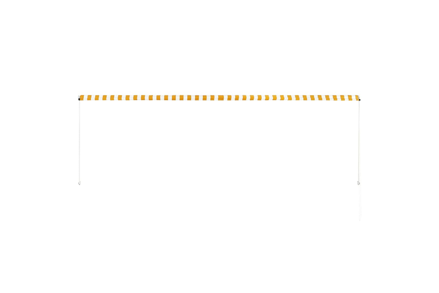Vidaxl Retractable Awning 400x150 Cm Yellow And White-4