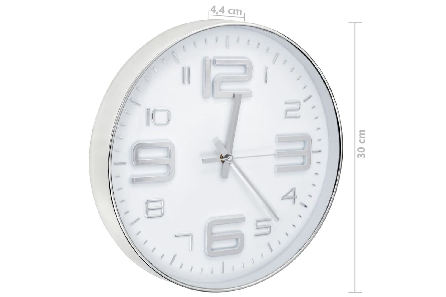 Vidaxl 50632 Wall Clock 30 cm | Silver-5