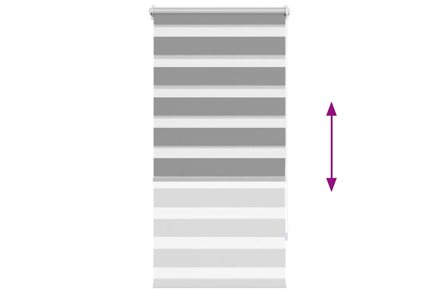 Vidaxl Zebra Blind 60 X 120 Cm Grey-4
