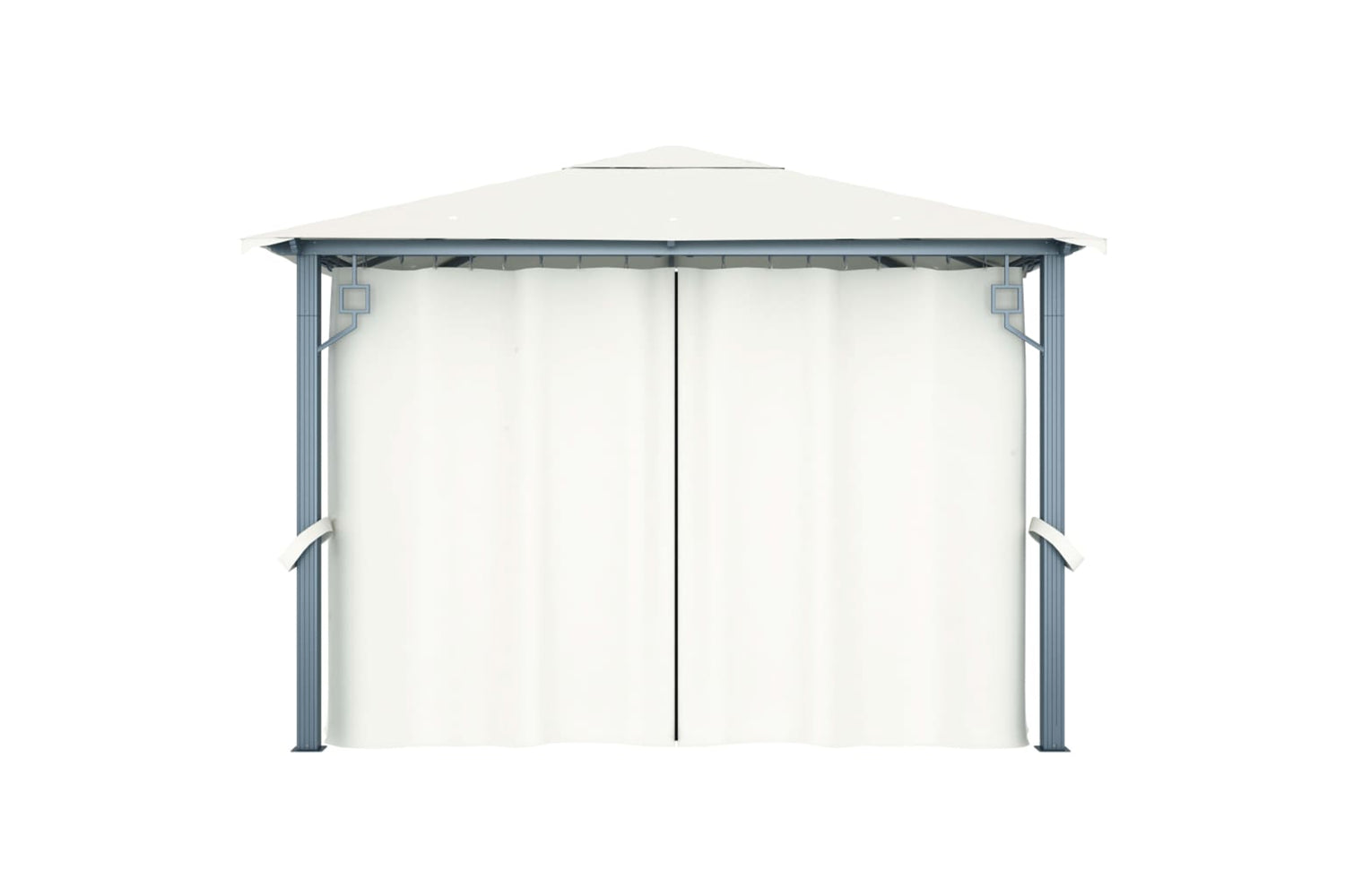 vidaXL 48042 Gazebo With Curtain 300x300cm Cream Aluminium-5