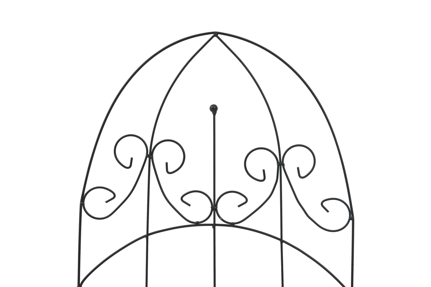 vidaXL 47098 Plant Climbing Racks 3 Pcs Black 40x100cm Iron-4