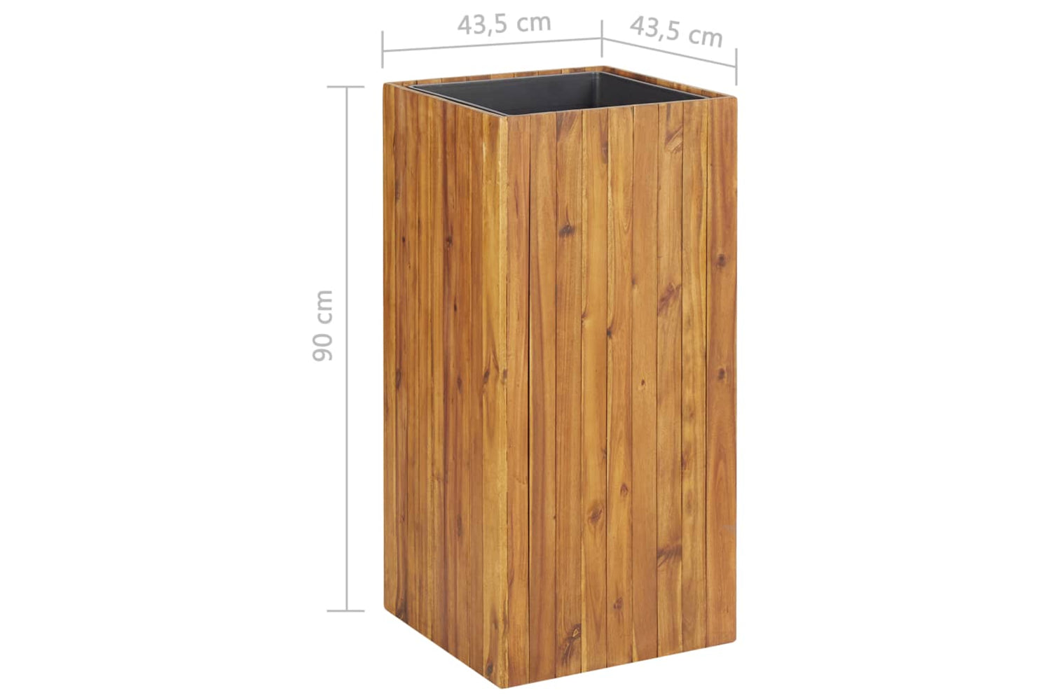vidaXL 46571 Garden Raised Bed 43.5x43.5x90cm Solid Acacia Wood-8