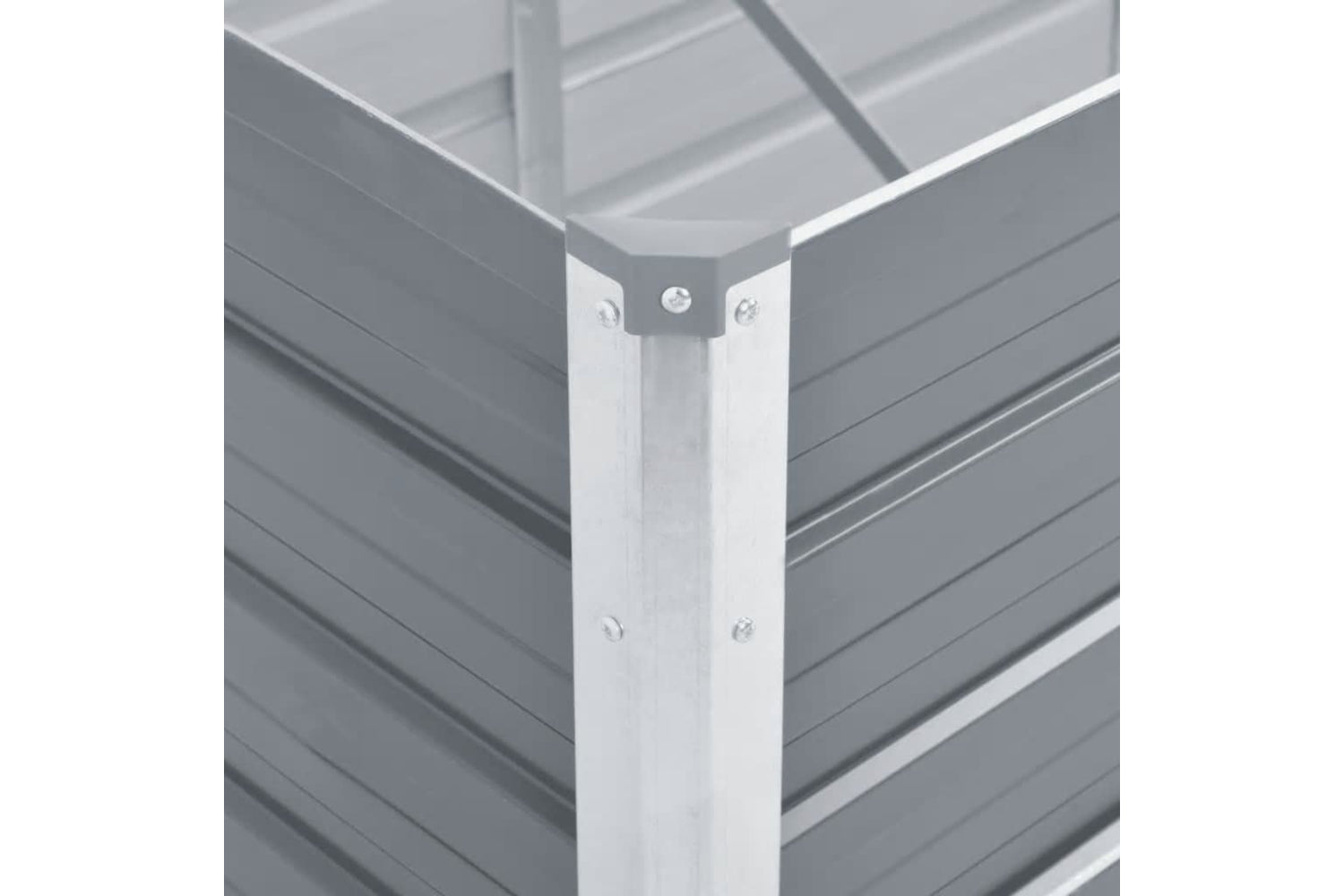 vidaXL 44840 Garden Raised Bed Galvanised Steel 240x80x77cm Grey-5